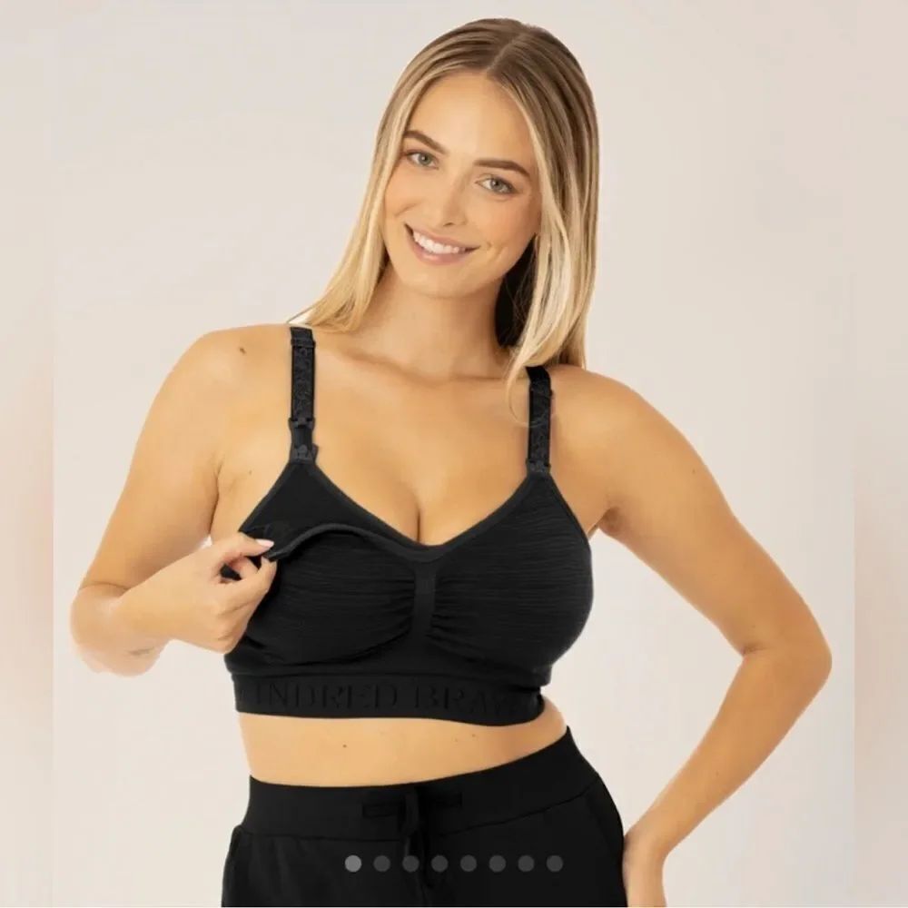 Kindred Bravely Black Sublime Hands-Free Pumping & Nursing Bra XL